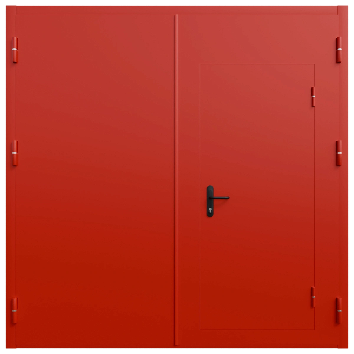 Ворота технические на металле с калиткой (ВРМК)